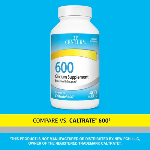 Miniatura 5 de 21st Century Suplemento de calcio, 600 mg, 400