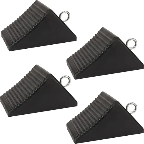 Miniatura 8 de AFA Tooling - Cuñas de rueda de goma resistentes con asas de sujeción de acero - Cuña de rueda para vehículo recreativo para llantas delanteras y 4