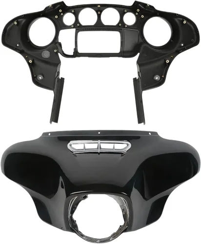 Miniatura 11 de TCT-MOTORPARTS Carenado interior del velocímetro frontal para Harley Electra Street Glide FLHTCU FLHX 14-UP Mate negro