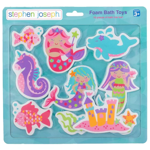 Miniatura 6 de Stephen Joseph, Juego de juguetes de 10 piezas de personaje de baño de espuma flotante, princesa (SJ1148), pequeño