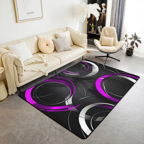 Miniatura 11 de jejeloiu Alfombra de fútbol de 3 x 5 pies, geométrica, para sala de estar, diseño de panal de abeja, alfombra decorativa para fútbol