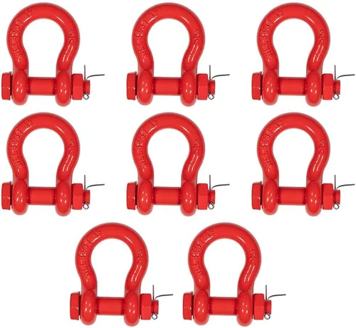Miniatura 12 de Mytee Products - Grillete de anclaje forjado de 5/8" de acero al carbono con tornillo de aleación, 3.25 toneladas (6,500 libras) de capacidad de 20