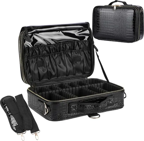 Miniatura 10 de Estuche de maquillaje de viaje JOURMON, Negro, L
