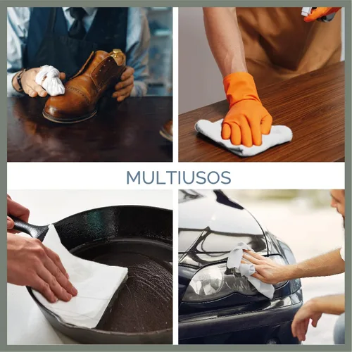 Miniatura 3 de VALENGO - Trapos sin pelusas, 100% algodón, trapos suaves para camisetas, paño sin pelusa para teñir madera, hierro fundido, polvo, pulido, pintura