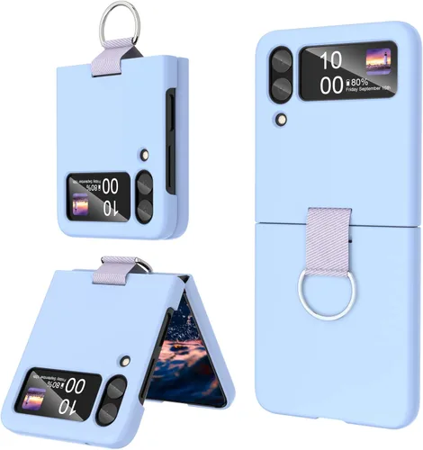 Miniatura 15 de Para Samsung Galaxy Z Flip 4 Funda Con Anillo Cubierta Protectora A Prueba De Golpes Flip Z 4 Funda Del Teléfono Para Galaxy Z Flip 4 5G 2022 - Negro
