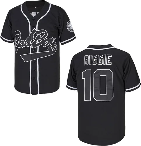 Kaleid Camiseta de béisbol para hombre #10 Bad Boy 72 Smalls de la película, camisetas de béisbol de los años 90, ropa de hip hop cosida
