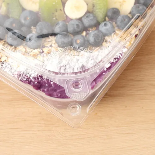 Miniatura 7 de Restaurantware Tamper Tek - Contenedores para llevar de 48 onzas, 100 recipientes a prueba de manipulaciones, tapa con bisagras, recipientes