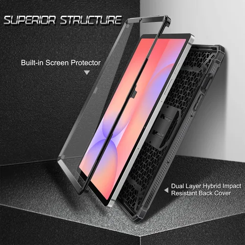 Miniatura 4 de Fintie Estuche a prueba de golpes para Samsung Galaxy Tab S10 Lite/ S10 FE/ S9 FE 5G 10.9 Pulgadas/Tab S9 11 Pulgadas, Tuatara Protector de pantalla