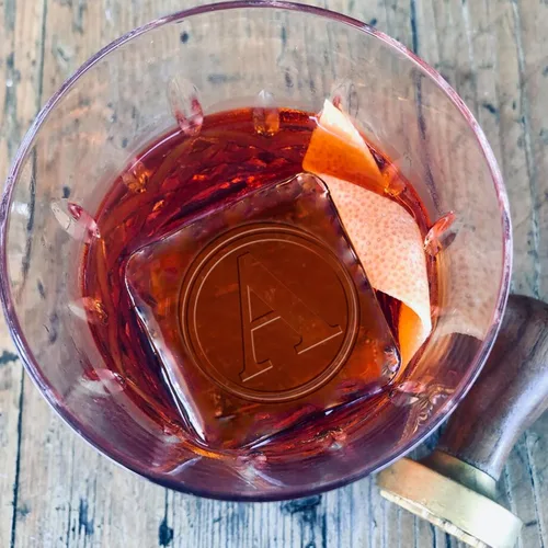Miniatura 4 de CRASPIRE Sello de hielo con letra inicial de 1.2 pulgadas con cabeza de latón extraíble, mango de madera de repuesto para cóctel, fiesta, whisky