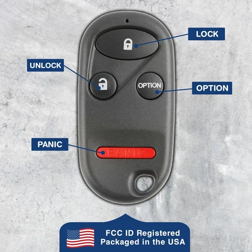 Miniatura 6 de KeylessOption Llavero para 1996 1997 1998 1999 2000 2001 2002 2003 2004 2005 2006 2007 2008 2009 Honda Accord Civic Odyssey Pilot S2000 Remoto, 4 One
