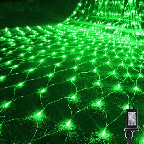 Miniatura 16 de Waterglide - Luces de red de San Valentín para exteriores, 12 x 5 pies, 360 luces LED de malla con 8 modos de iluminación, luces impermeables