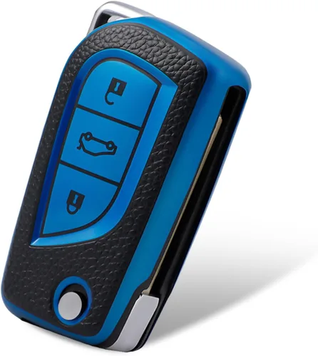 Miniatura 15 de Compatible con funda para llavero Toyota con patrón dorado, TPU suave, protección de 360 grados, para llave inteligente Fortuner Tundra Camry RAV4