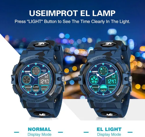 Miniatura 3 de SYOKZEY Reloj para niños, reloj deportivo digital LED impermeable de 164.0ft, para adolescentes, niños y niñas, relojes al aire libre, analógicos
