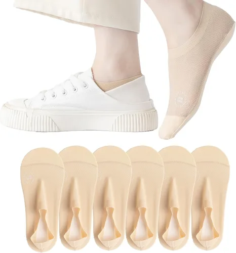 Miniatura 11 de Calcetines ultrafinos sin costuras antideslizantes de nylon para mujer, invisibles, ligeros y transpirables, paquetes de 3, 4 y 6 pares