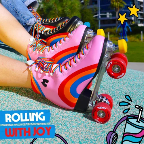 Miniatura 5 de Moxi Rainbow Rider - Patines de ruedas para mujer, hermosos, duraderos, de apoyo con forro acolchado, una placa resistente y ruedas suaves
