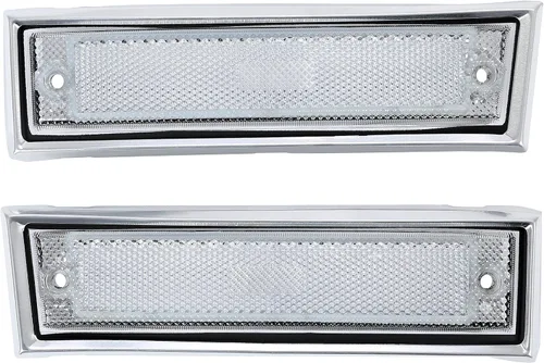 Miniatura 10 de KUAFU Luz de marcador lateral de guardabarros delantero compatible con Chevy/GMC C/K Series 1981-1991/Suburban/Blazer/Jimmy Reemplazo para GM2551107
