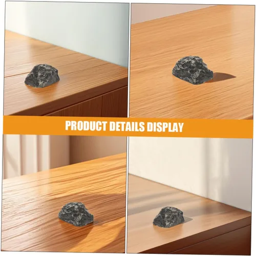 Miniatura 7 de VOSAREA 3 piezas de llavero de piedra realista para exteriores, resistente a la intemperie, oculta, para almacenamiento seguro de jardín que combina