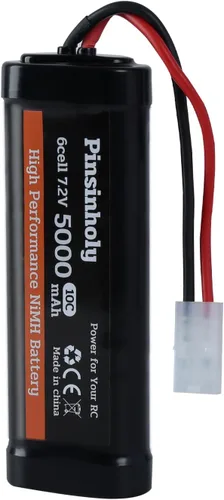 Miniatura 3 de Batería recargable NiMH de 7.2V 5000mAh con conector Tamiya para coche RC RC Truck Compatibilidad con modelos asociados Tamiya HPI Losi Kyosho Hobby