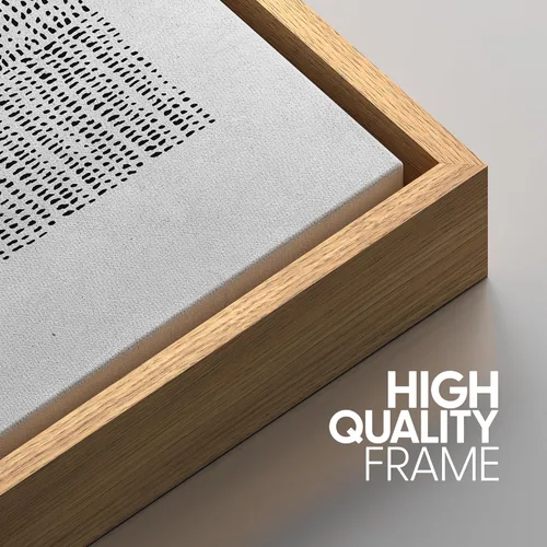 Miniatura 414 de SIGNWIN Lienzo enmarcado para pared, arte con pinceladas de flujo neutro en tonos beige abstractos, ilustraciones, arte moderno, decorativo