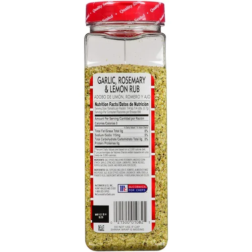 Miniatura 2 de Lawry's Aderezo de Ajo, Romero y Limón, 22 oz - Un Envase de 22 Onzas de Aderezo de Ajo, Limón y Romero, Hecho para Chefs para Usar en Pollo