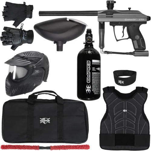 Miniatura 5 de Action Village Kingman Spyder Xtra Level 2 Kit de pistola de paintball Púrpura brillante