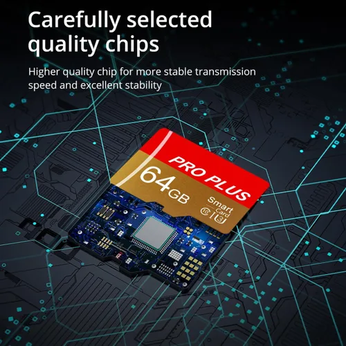 Miniatura 3 de Paquete de 3 tarjetas TF de 64 GB con adaptador, tarjeta de memoria de alta velocidad, tarjeta TF de memoria UHS-I C10 A1 para tableta/teléfono