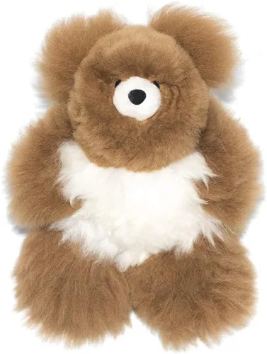 Miniatura 16 de Oso de Peluche de Alpaca Bebé Suave y Tierno - 9 pulgadas. Animal de Peluche de Alpaca Premium Hecho a Mano con Piel Auténtica de Alpaca. Lindo Oso