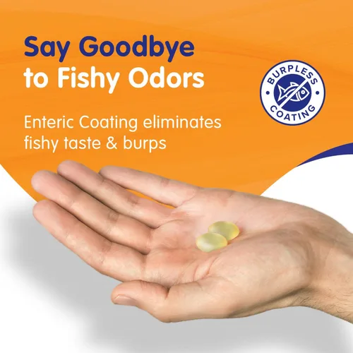 Miniatura 7 de OmegaVia Aceite de pescado EPA 500 Omega-3, 120 cápsulas, 500 mg de EPA/píldora, fórmula EPA de alta pureza (forma de triglicérido), certificado