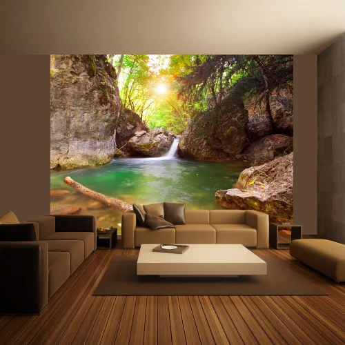 Miniatura 8 de artgeist Mural de Pared Cascada 154x122 pulgadas - Papel Tapiz Autoadhesivo XXL Despegar y Pegar Removible Adhesivo Grande Lámina Decoración de #04