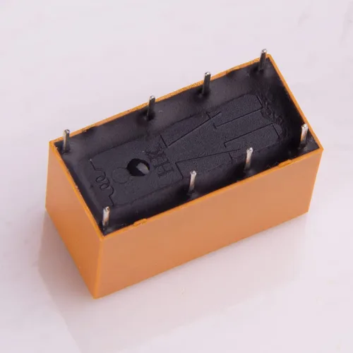 Miniatura 5 de 12 unids DPDT Relé DC 3V bobina 8 Pin 2NO 2NC Mini PCB Power Relés HK19F-3V