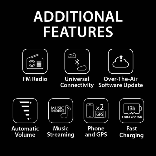 Miniatura 8 de Cardo Systems FREECOM 2X - Intercomunicador de 2 vías con conexión Bluetooth para motocicleta, color negro, paquete individual