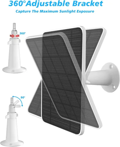 Miniatura 6 de Cargador de Panel Solar Compatible con Cámara Arlo Pro 5S/Pro 4/Pro 3/Pro 3 Floodlight/Ultra/Ultra 2, Paneles Solares de 6V 4.5W Carga IP65