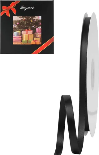 Miniatura 30 de LIUYAXI Cinta de Satén Dorada de Doble Cara 1/4" X 50 Yardas, Cintas Perfectas para Manualidades, Envoltura de Regalos, Fabricación de Lazos y Más