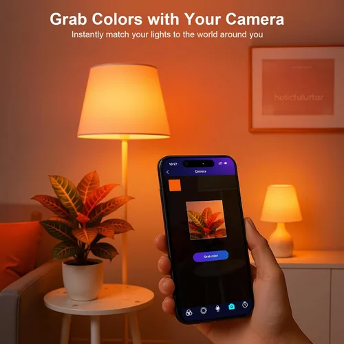 Miniatura 9 de FRIDEKO HOME Bombillas inteligentes – Bombilla LED regulable que cambia de color para el hogar, funciona con sincronización de música Bluetooth