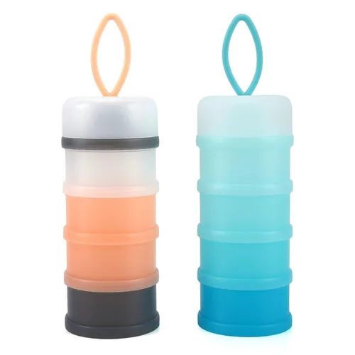 Miniatura 24 de Accmor 2 unidades de dispensador de fórmula para bebés para llevar, dispensador de fórmula apilable, contenedor de fórmula para llevar, contenedor