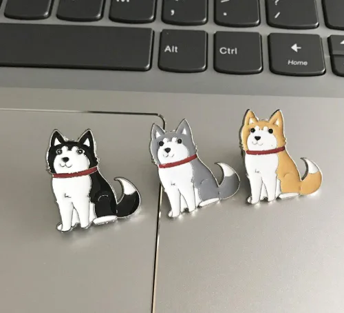 Miniatura 42 de Broche de perro carlino encantador para mascotas, broche de ramillete de metal, placa de identificación para perro, regalo de cumpleaños de Navidad