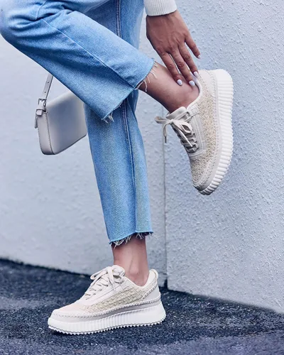 Miniatura 2 de Coutgo Zapatos deportivos de plataforma para mujer, con cordones, cómodos, informales, a la moda, para caminar