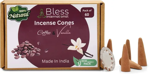 Miniatura 2 de Bless International Rose and Vertiver 100% - Conos de incienso naturales hechos a mano sumergidos a mano orgánicos sin productos químicos