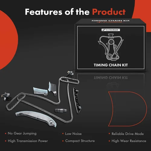 Miniatura 6 de A-Premium Kit de cadena de distribución del motor con guía y tensor y más [compatible con DOHC, V6 2.7L] Compatible con Chrysler 300, Sebring