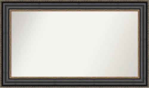 Miniatura 476 de Amanti Art Espejo personalizado, espejo de baño negro puente, espejo de pared o espejo de tocador de baño sobre el fregadero (26 x 26 pulgadas)
