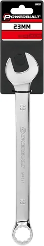 Miniatura 6 de Powerbuilt Llave combinada métrica de 0.906 in, caja de doble extremo de 12 puntos y extremo abierto, pulido de desplazamiento de 15 grados 644127