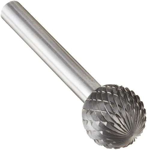 Miniatura 59 de Drill America SA-1 Rebaba de carburo/lima giratoria cilíndrica de doble corte para amoladora de troquel de 1/4" de diámetro x 5/8" de longitud