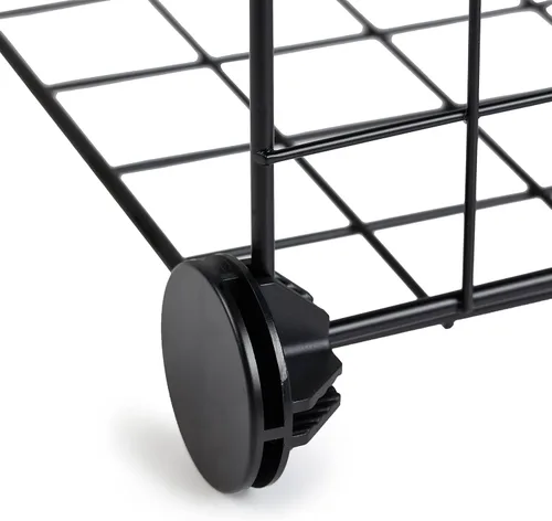 Miniatura 5 de Amazon Basics Estantes de almacenamiento apilables con rejilla de alambre cubo, 6 cubos, 12.6 pulgadas de profundidad x 26 pulgadas de ancho x 38