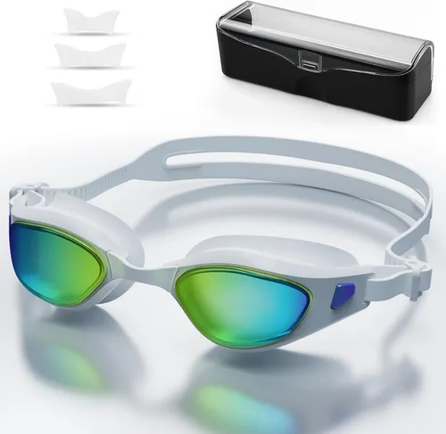 Miniatura 9 de Swim Goggles – Anti-Fog, UV Protection, Leak-Proof & Comfort Fit, Wide View Swim Goggles for Women Men Adult Youth Azul