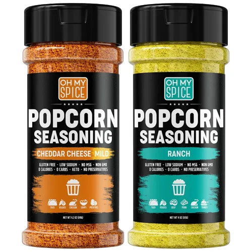 Miniatura 8 de Popcorn Seasoning Chocolate Powder Mix - Gluten Free & Low Sodium Cocoa Powder Blend Popcorn Flavoring Seasoning. Healthy Movie Night Theater Pop
