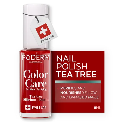 Miniatura 12 de PODERM Esmalte de uñas, enriquecido con árbol de té y biotina, mejora la apariencia de las uñas, fórmula vegana, para manos y pies, laboratorio