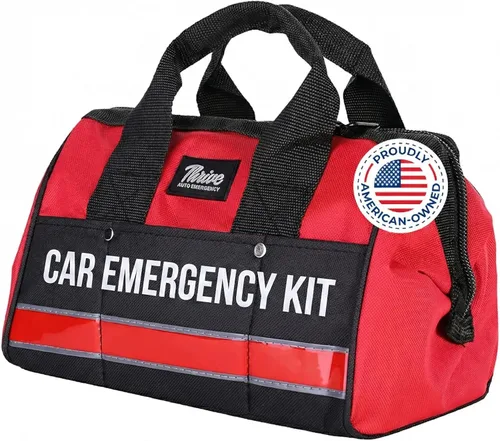 Miniatura 10 de Thrive Kits de emergencia para vehículos – Kit de emergencia para coche de carretera (104 piezas) – Kits de coche para emergencia – Kit de coche