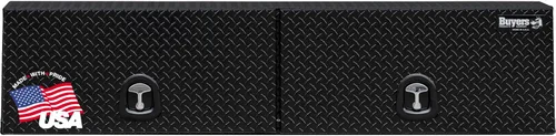 Miniatura 13 de Buyers Products 1721363 Topsider - Caja de herramientas para camión, 18 x 16 x 72 pulgadas, aluminio con banda de rodadura de diamante negro