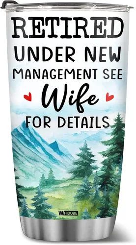 Miniatura 18 de WHIDOBE Vaso de jubilado personalizado (4 niños) personalizado para jubilados bajo nueva administración, mira a los nietos para obtener detalles