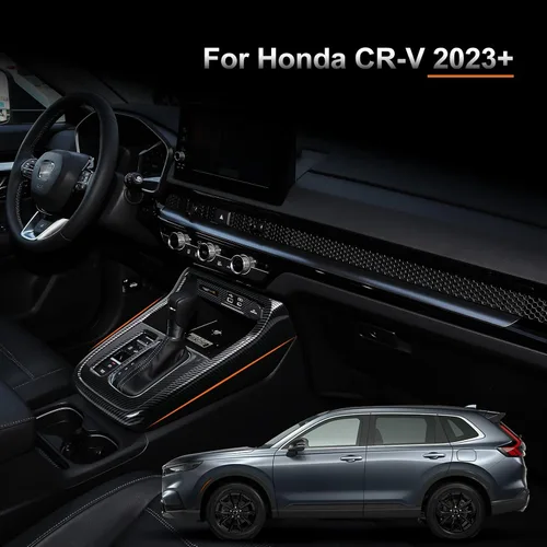 Miniatura 4 de CKE Compatible con Honda CRV 2026 2025 2024 2023 Cubierta de Consola Central del Coche Panel de Engranajes Cubierta de Perilla de Cambios Moldura